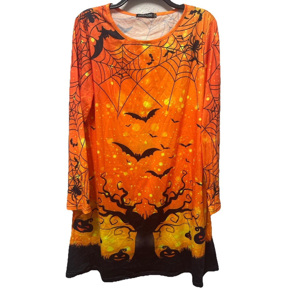 Deerose Women's Halloween Dress w/ Pockets Size 2XL